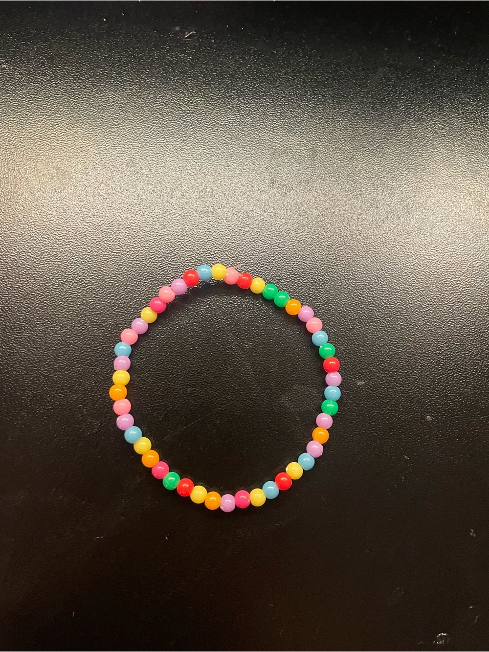 Kids Multicolor Beaded Stretch Bracelet - No Brand